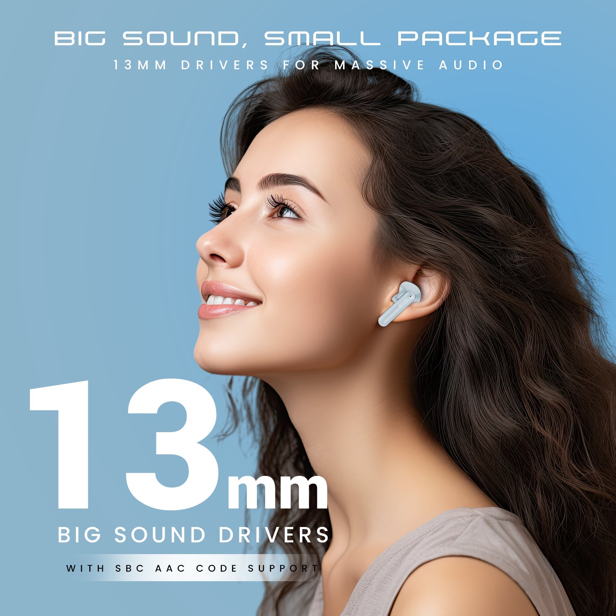 Flexibuds Klear Earbuds with ENC, MEMS Mic, Game Mode, Low Latency, Transparent Design - Mozu